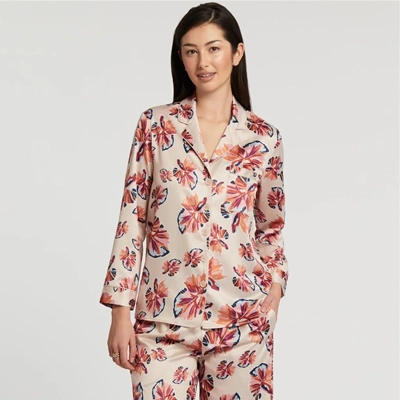 woman wearing a full pajama set